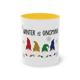 Winter Gnoming Two-Tone Coffee Mug,