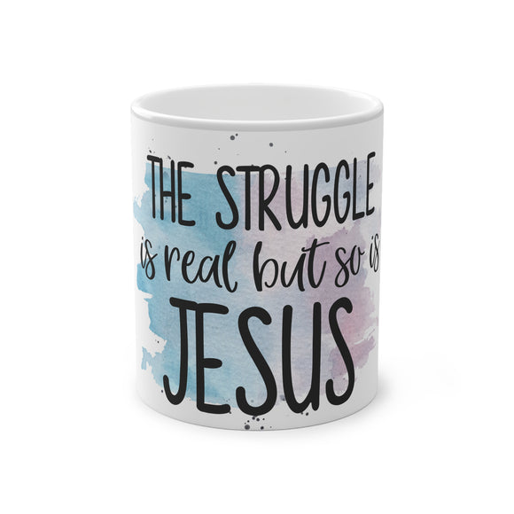 Jesus Struggles Mug