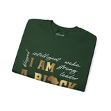 "I AM A BLK MAN-GOLD" Crewneck Sweatshirt