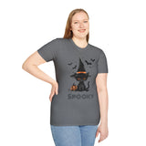 "Spooky Black Cat in a Hat" T-Shirt