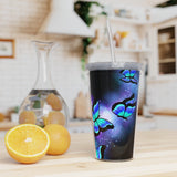 Butterfly Straw Tumbler