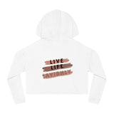 Live Life Lavishly Fall Cropped Sweatshirt