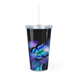 Butterfly Straw Tumbler